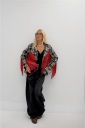 giacca con frange colorate fringes